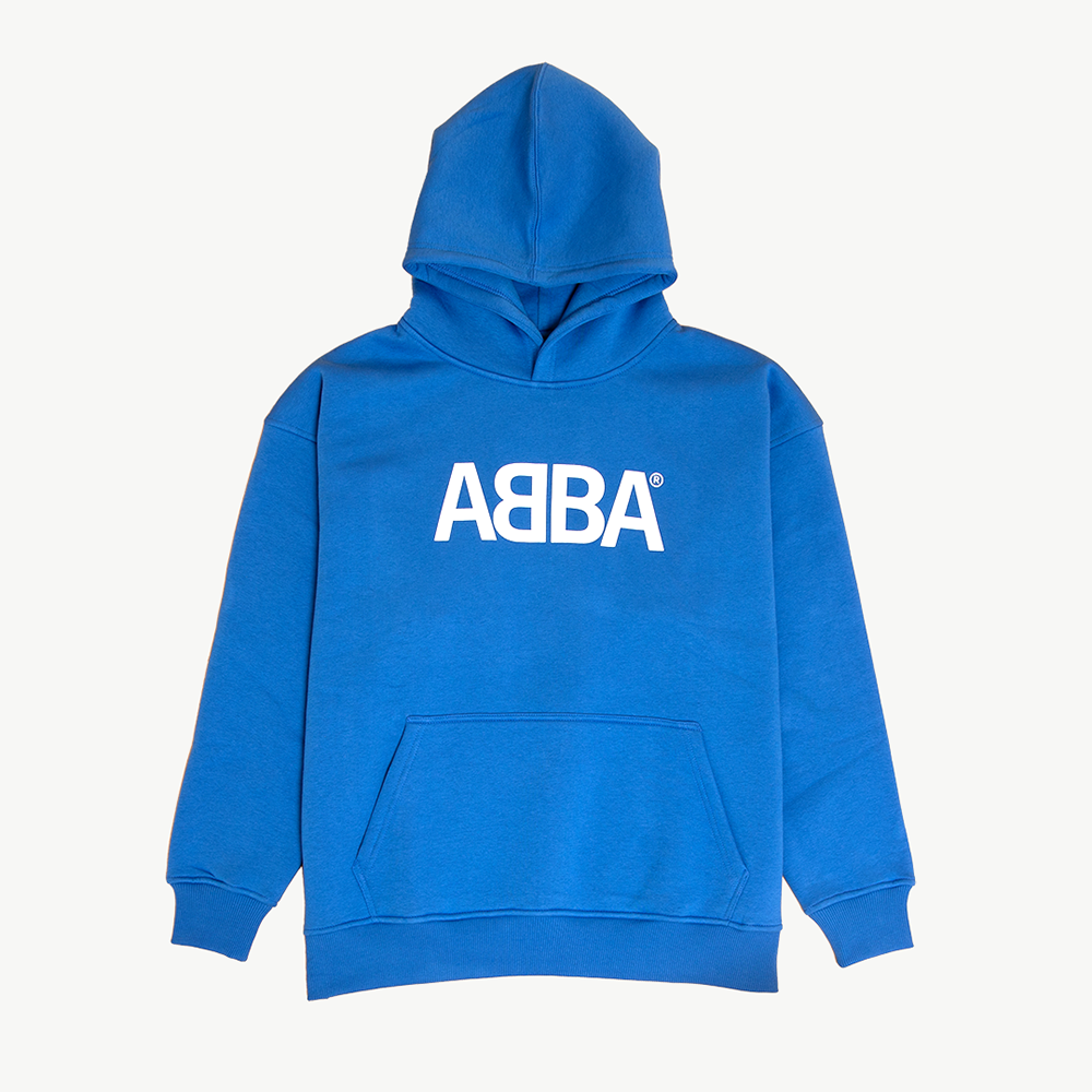 ABBA Blue Oversize Hoodie Front 