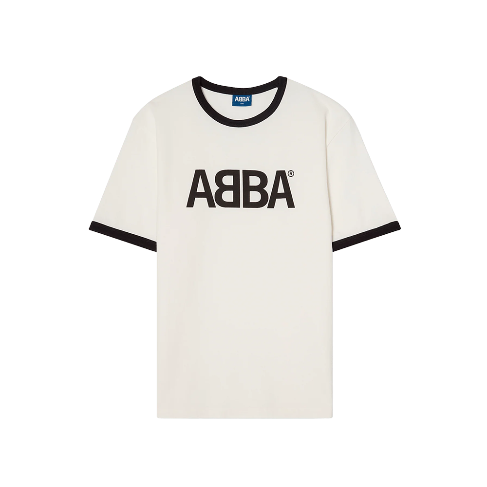 ABBA Ringer T-Shirt (Black/White) - ABBA Official Store