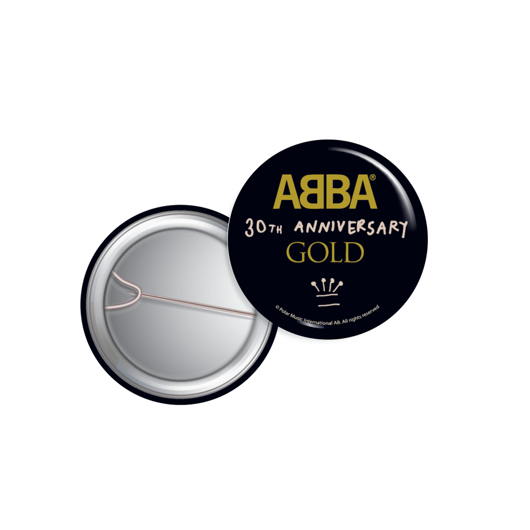 ABBA Gold Pin Badge